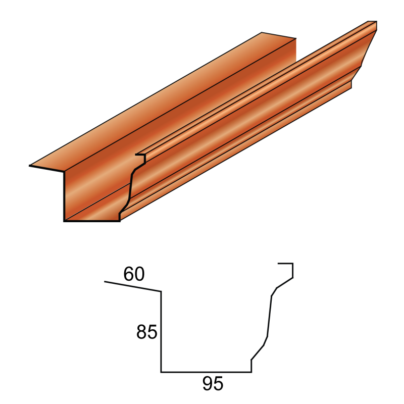 Canale di gronda quadro AP3